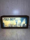 Vintage 1983 MILLER HIGH LIFE COLD BEER Lighted BAR REFRIGERATOR/COOLER SIGN