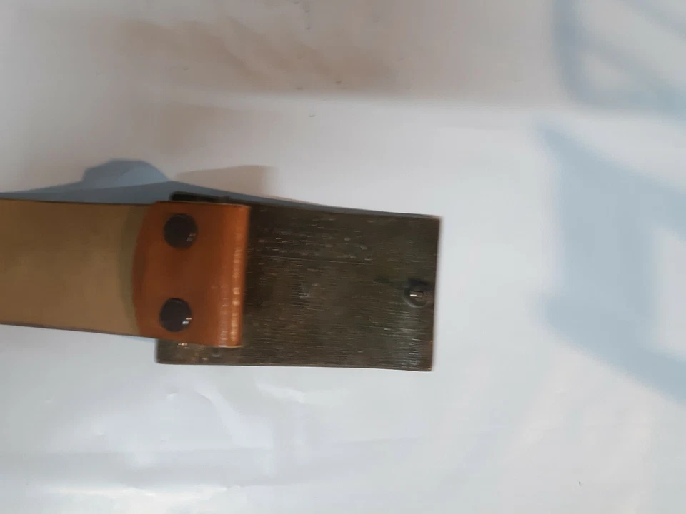 Winchester Brazos Repetitivos Hebilla de Cinturón de Latón con Cinturón Reproducción Autorizada Foto 4 de 4