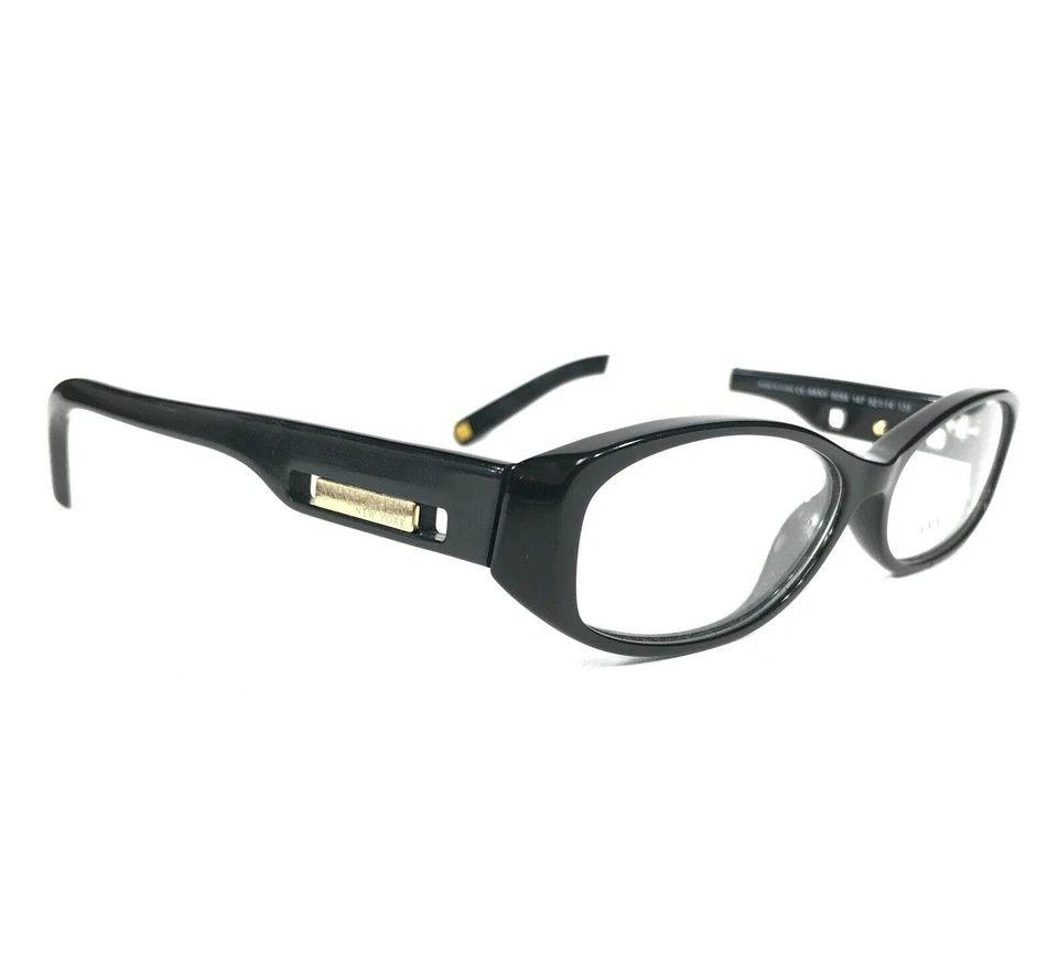 Anne Klein Eyeglasses Frames AKNY 8059 147 Black Round Oval Full Rim 52-14-135 - Image 3 of 4