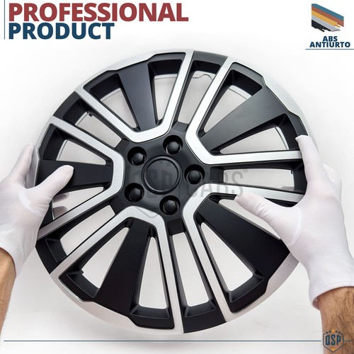 4 Copricerchi per Lada Niva Bronto 16'' Coppette 15 Razze Silver Nere MADE IN EU - Foto 6 di 13