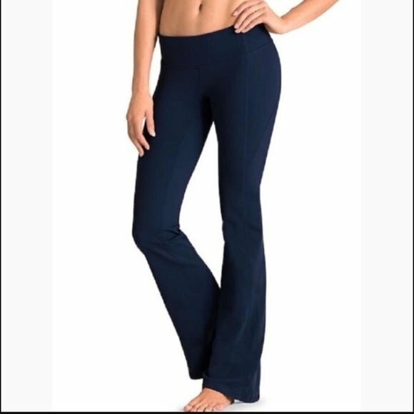 ATHLETA Revelation Athletic Petite Workout Yoga Blue Flare Pants Size SP | eBay