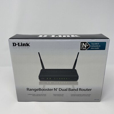 D-Link RangeBooster N DIR-628 54 Mbps 4-Port 10/100 Wireless N Router (DIR-628)