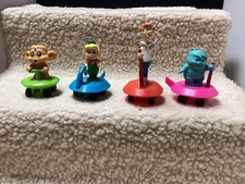 WENDY'S 1990 THE JETSONS MOVIE SPACE GLIDERS set of 4 loose action toys as shown