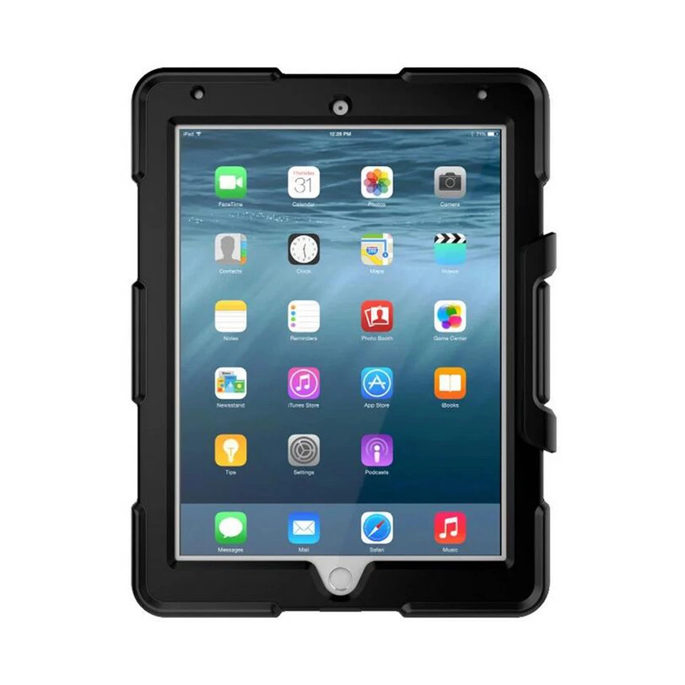Shockproof Heavy Duty Rubber Hard Case Cover for iPad Air (A1474/A1475/A1476) - Image 4 of 4