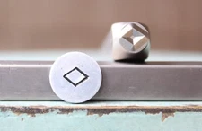 SUPPLY GUY 6mm Mini Diamond Metal Punch Design Stamp SGCH-564