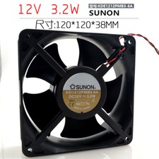 SUNON KDE1212PMB3-6A 12V 3.2W 12038 2-wire cooling fan