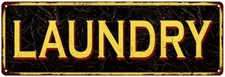 LAUNDRY Vintage Looking Metal Sign Home Decor 106180032015