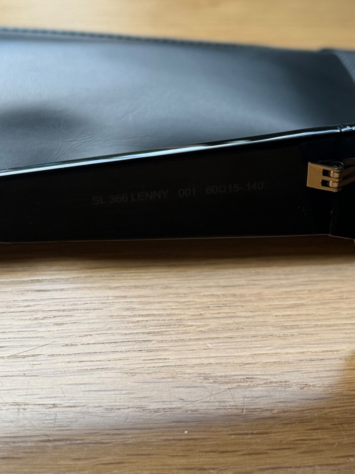 Occhiali da sole YSL SAINT LAURENT SL 366 stile Lenny neri rettangolari uomo unisex