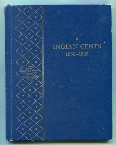 WHITMAN INDIAN CENTS ALBUM 1856-1909 DELUXE FOLDER 9402 CLASSIC LINE NICE