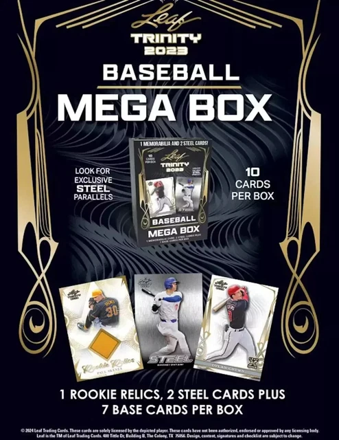 RIP & SHIP - 2023 Leaf Trinity Baseball Factory Sealed Mega Box