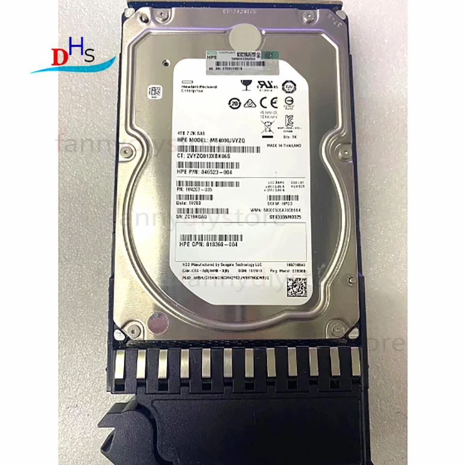 801557-001 New HP MSA 4TB 12G SAS 7.2K 3.5IN MIDLINE HARD DRIVE K2Q82A - Image 2 of 2