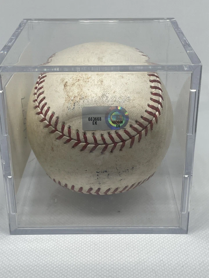 Certified COLORADO ROCKIES 20th Anniversary Game Used OML Baseball! Chachin! - Image 4 of 4