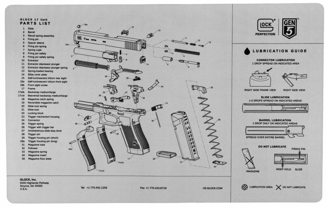 Взрыв схема glock 17 east crane