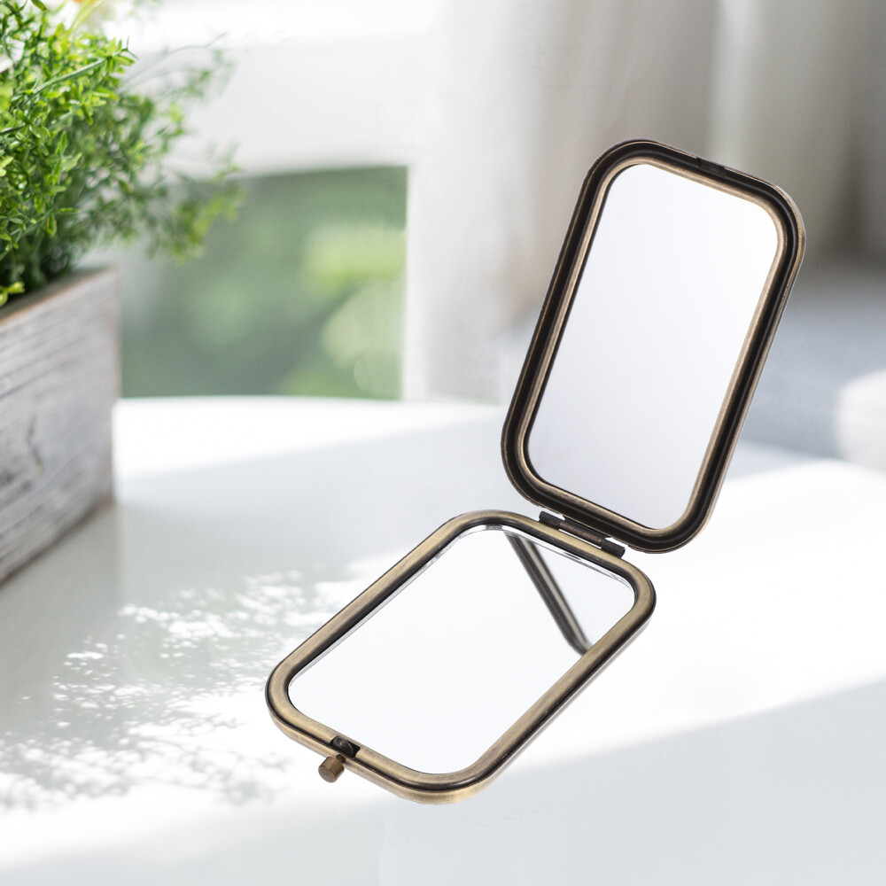 5 PCS Retro Vanity Mirror Metal Woman Vintage Makeup Compact Folding eBay