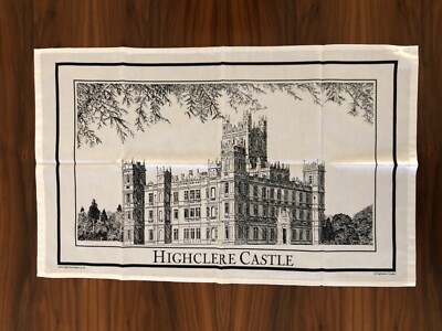 Highclere Castle Downton Abbey Kitchen Towel NWOT