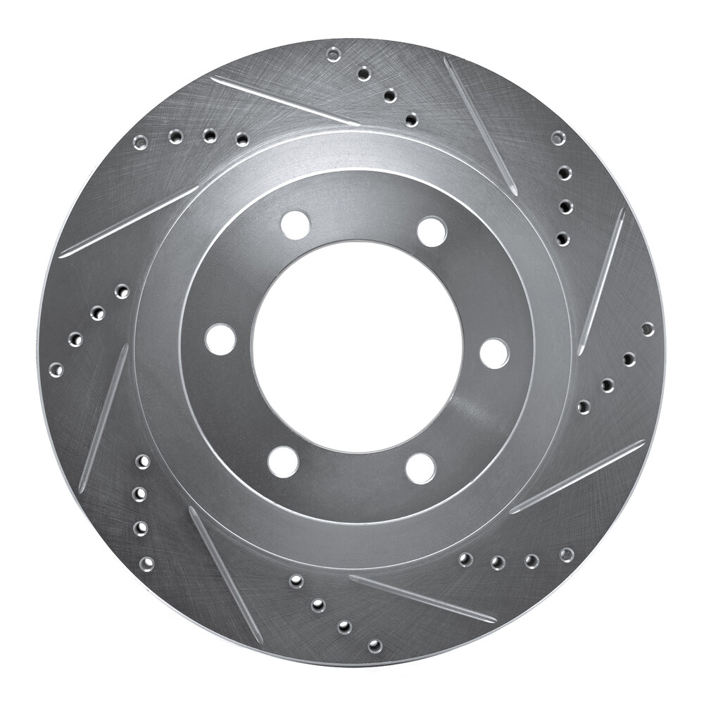 Disc Brake Rotor-DFC Brake Rotor - Drilled and Slotted - Silver R1 ...