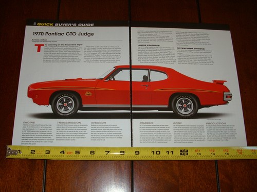 1970 PONTIAC GTO RICHTER ORIGINAL ARTIKEL 2018 - Bild 4 von 12