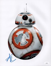 BEN SCHWARTZ Star Wars FORCE AWAKENS BB8 SIGNED 11x14 Photo Autograph JSA COA