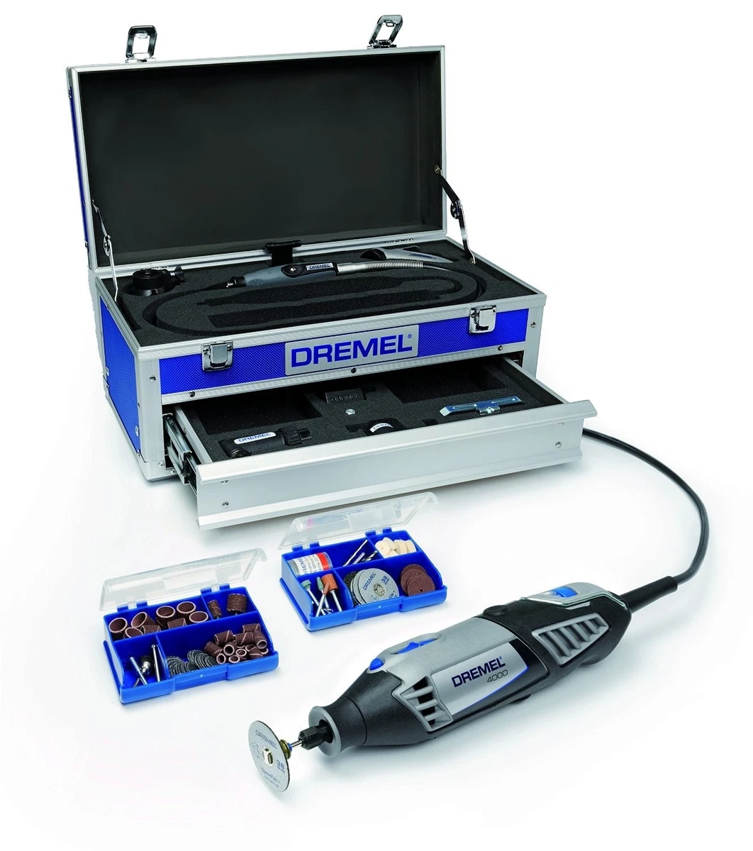DREMEL 4000 6 128 PLATINUM Tool CASE 6 Attachments 128 Accessories NEW