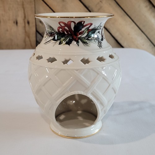 Lenox Tealight Wax Warmer Winter Greetings by Catherine McClung eBay