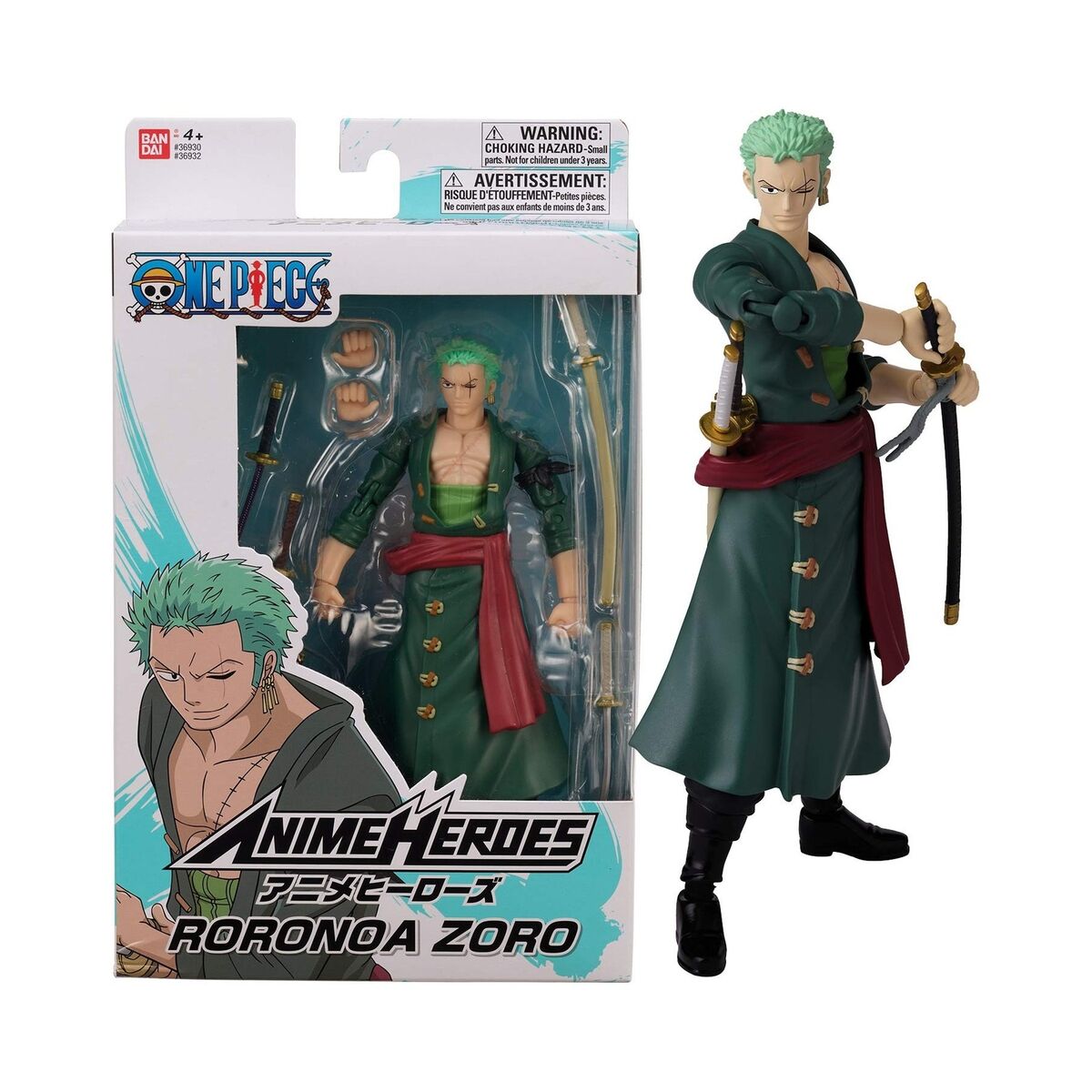 Anime Heroes – One Piece – Roronoa Zoro Action Figure 36932,various by  Bandai - Shop Online for Toys in Turkey