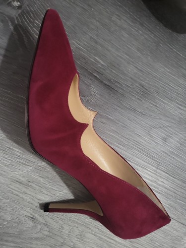PAUL ANDREW Kimura Suede Wine Pumps Size 37.5 $675 - Picture 4 of 5
