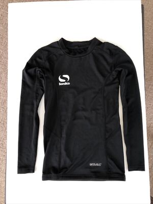 NWOT Sondico Optivent Girls (10) Black Active Wear L/Sleeve Fitted Pullover