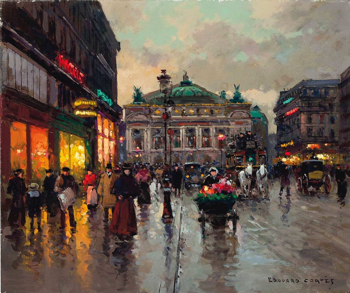 L' Opera, Paris : Edouard Leon Cortes : 1950 : Archival Quality