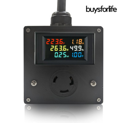 BuysForLife Power Meter Drok NEMA Complete Build with Cable Plug 240v Mining 