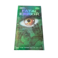 New Sealed Fatal Error VHS Tape Antonio Sabato Jr Suspense Thriller Drama Movie