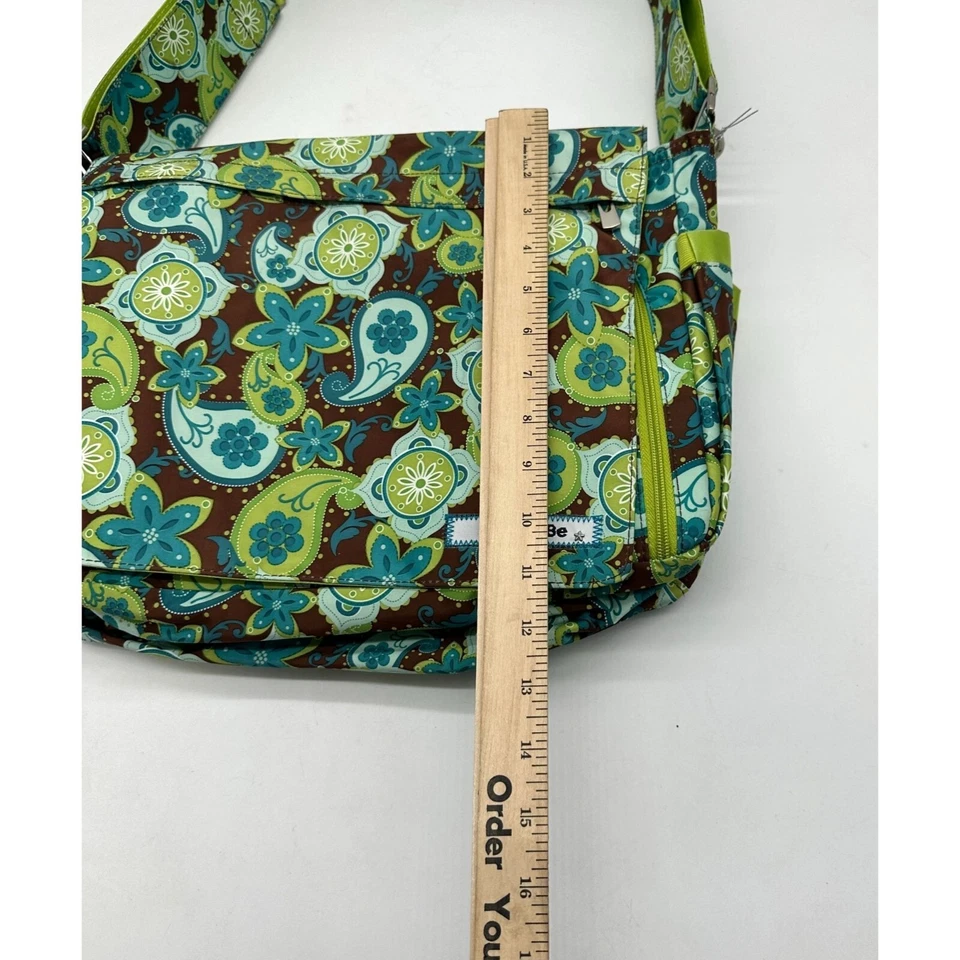 Ju Ju Be Diaper Bag Be All Messenger Paisley Multicolor Pockets NWT - Image 3 of 4