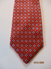 Jos A Bank Red Silk Neck Tie
