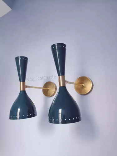 Pair of sconces - mid century 1950s wall sconces for furniture...