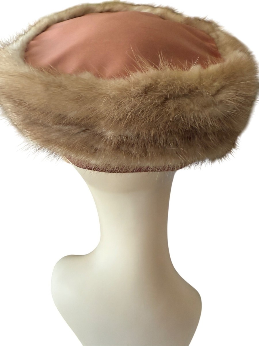 Vintage Styled By Coralie Faux Fur & Satin Womens Hat | eBay display picture 1