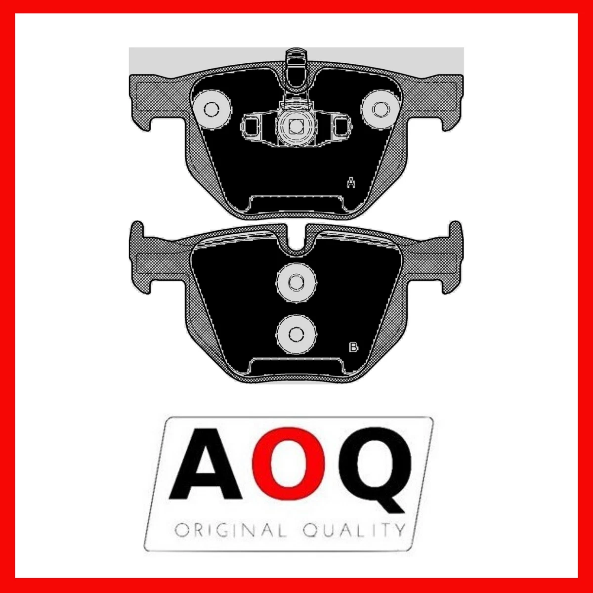 AOQ Pastiglie Freno Anteriori Per BMW Serie 3 E90, E91, E92, E93 - Alta Qualità, Equivalenti All'Originale, Compatibili Con Numerosi Motori - 2