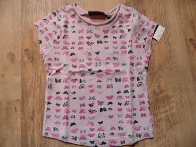 MEXX beautiful T-shirt lilac all-over butterflies size 98/104 new st817