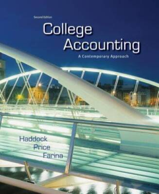 College Accounting: A Contemporary Approach - Hardcover - VERY GOOD