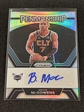 2023-24 Panini Prizm Basketball Bryce McGowens Penmanship Silver Prizm #PNM-MCG