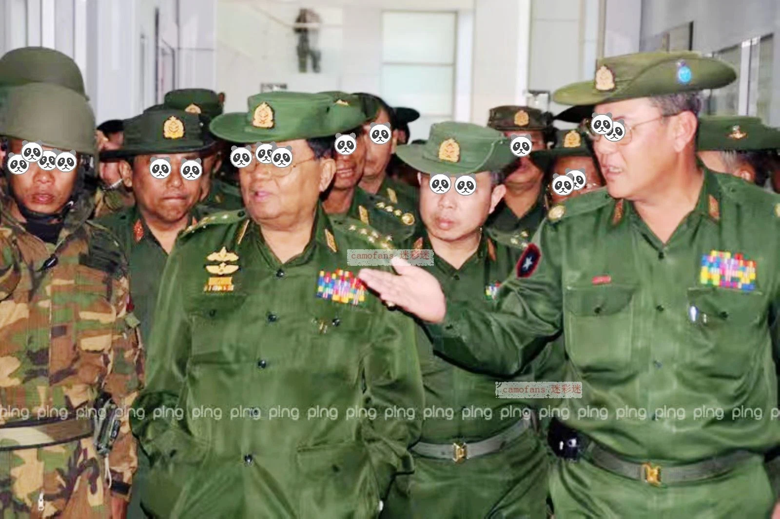 Original Myanmar Burma Army Green Uniforms Suits Shirt Pants (not
