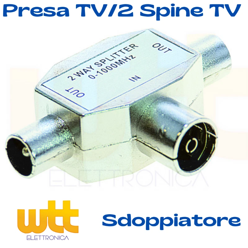 Sdoppiatore Antenna TV 2 Uscite Con Spina Coassiale, Ancable Adattatore Antenna TV Splitter T-Accoppiamento 2 Vie Femmine A 2 Maschio Per T-Adattatore TV Accoppiamento Coassiale Spina Coassiale - Foto 4