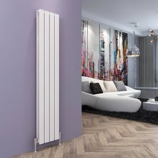 Vertical Designer Radiator 1600 x300mm White Double Flat Panel Heating Rads