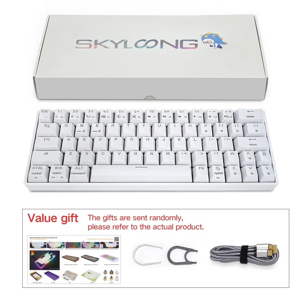 SKYLOONG GK64 64 Keys Mini Mechanical Keyboard 60% SK64 Optical