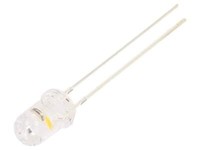 2X OSM5DR5A31A-1.0HZ Led 5Mm Warmweiß 7000-8400Mcd 30° 3-5V 20Ma Front: GewöLbt