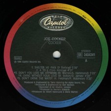 Joe Cocker ‎– Cocker Disco Disco Vinile 12" EP 1986 Rock 33 Giri