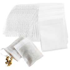 200PCS Empty Teabags String Heat Seal Filter Loose Spice Herb Powder Bags US