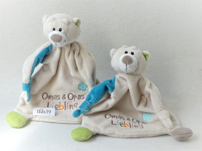 Nici Bär Teddy ''Omas & Opas Liebling'' my first  Kuscheltuch Schmusetuch (T218)
