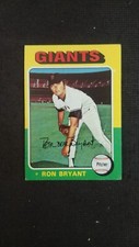 1975 Topps Baseball card # 265 Ron Bryant  ( G to VG)