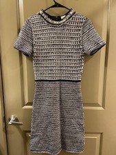 tory burch cotton blend metallic dress sz XS/TP (item 22.2)