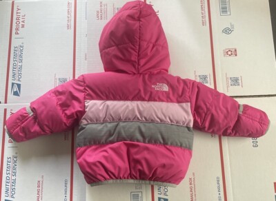 THE NORTH FACE 3-6 M Infant Baby Jacket Coat 550 Down Pink Jacket