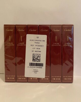 Cartier L'heure Convoitee 0.11 oz/3.5 ml Parfum Lot Of 12